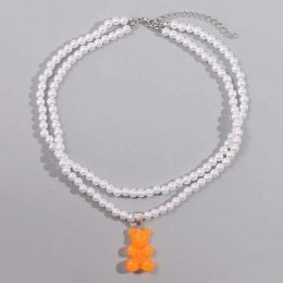 Wholesale Balloon Dog Pearl Necklace Jewelry