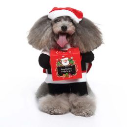 Dog Cosplay Costume (Color: Santa Claus, size: S)