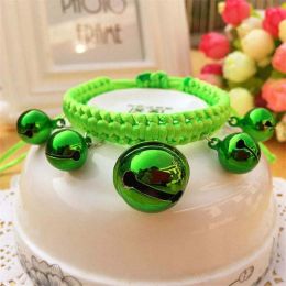 Adjustable Woven Collars (Color: 7 Green, size: M)