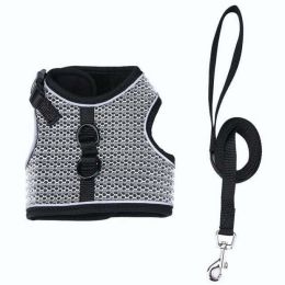 cat vest outdoor leash (Color: Pink, size: M)