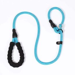 Reflective P Chain Pet Leash (Color: Blue 1.4M, size: Width 1.2Cm)