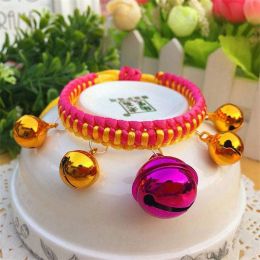 Adjustable Woven Collars (Color: 15 Rose Yellow, size: L)