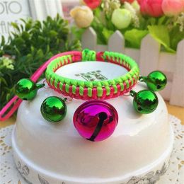 Adjustable Woven Collars (Color: 16 Rose Green, size: S)