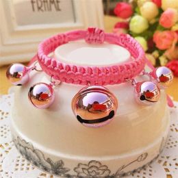 Adjustable Woven Collars (Color: 3 Pink, size: M)