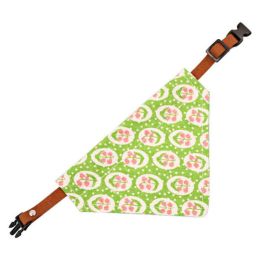 Adjustable Dog Bib Collar (Color: Pattern H, size: L)