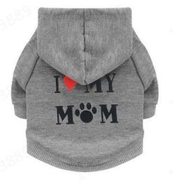 pet cat jacket to keep warm (Color: Mom Gray, size: M)