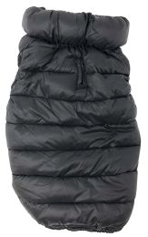Pet Life 'Pursuit' Quilted Ultra-Plush Thermal Dog Jacket (Color: Black, size: small)